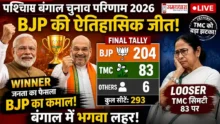 West Bengal Election Result 2026 BJP Historic Win