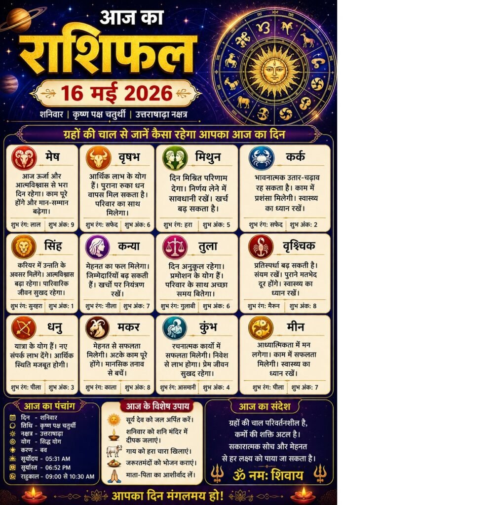 daily horoscope 16 may 2026 