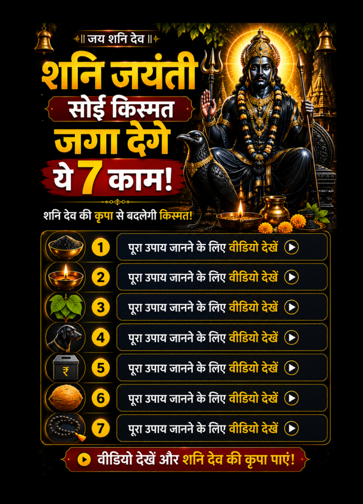 Shani Jayanti 2026 उपाय और पूजा विधि