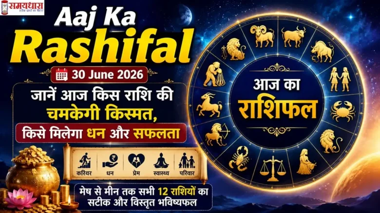 Aaj Ka Rashifal 30 June 2026: जानें आज किस राशि की चमकेगी किस्मत, किसे मिलेगा धन और सफलता