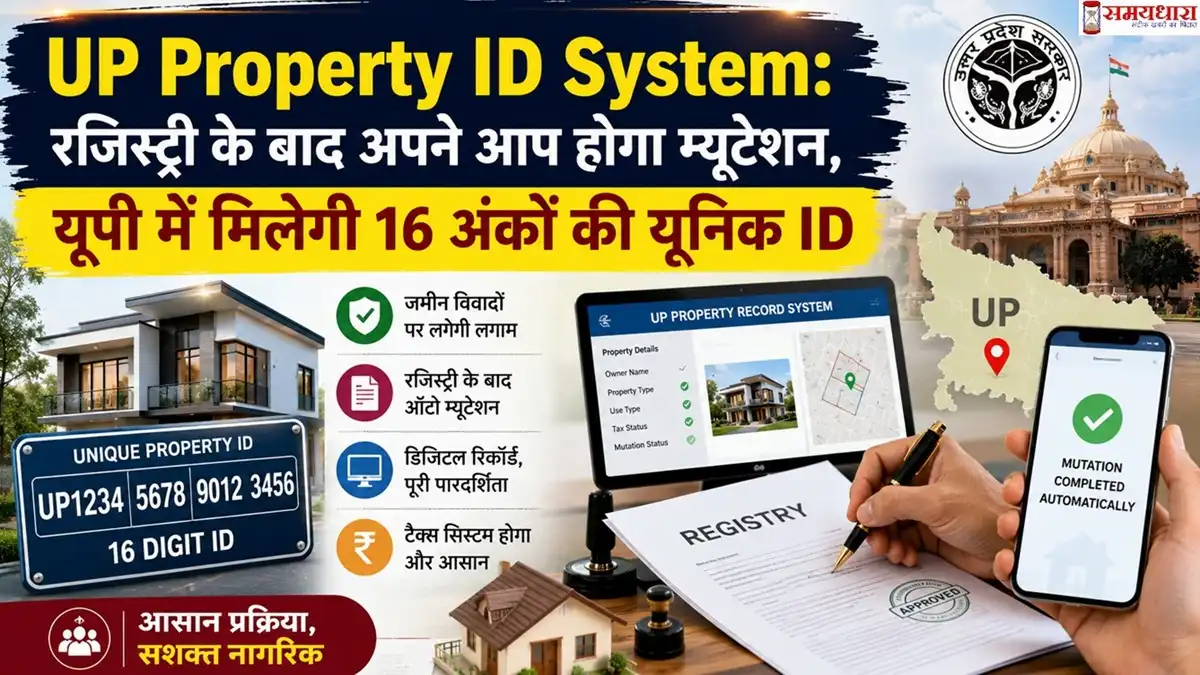 UP Property ID System: रजिस्ट्री के बाद अपने आप होगा म्यूटेशन, यूपी में मिलेगी 16 अंकों की यूनिक ID