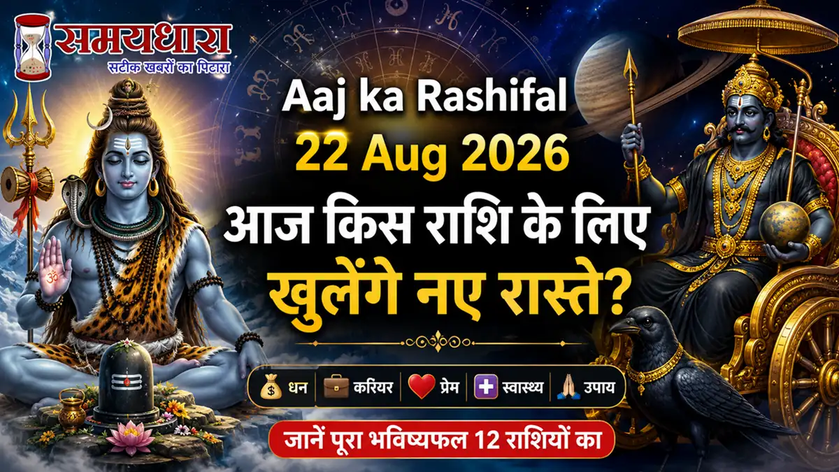 Aaj ka Rashifal 22 Aug 2026: आज किस राशि के लिए खुलेंगे नए रास्ते?