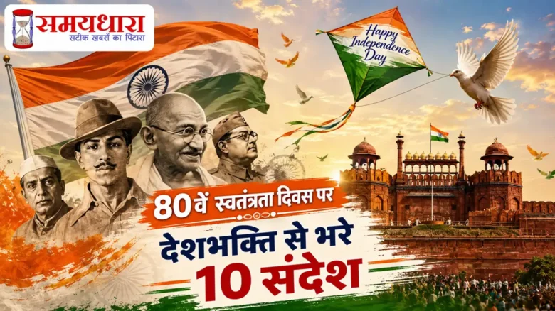 Independence Day 2026 Wishes in Hindi और 80वें स्वतंत्रता दिवस के देशभक्ति संदेश