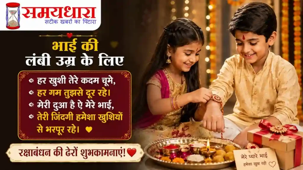 Happy Raksha Bandhan 2026 – भाई-बहन के प्यार पर खूबसूरत राखी शायरी