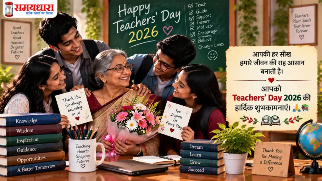 Teachers’ Day 2026 Messages: गुरु को भेजें ये दिल छू लेने वाले Thank You Notes