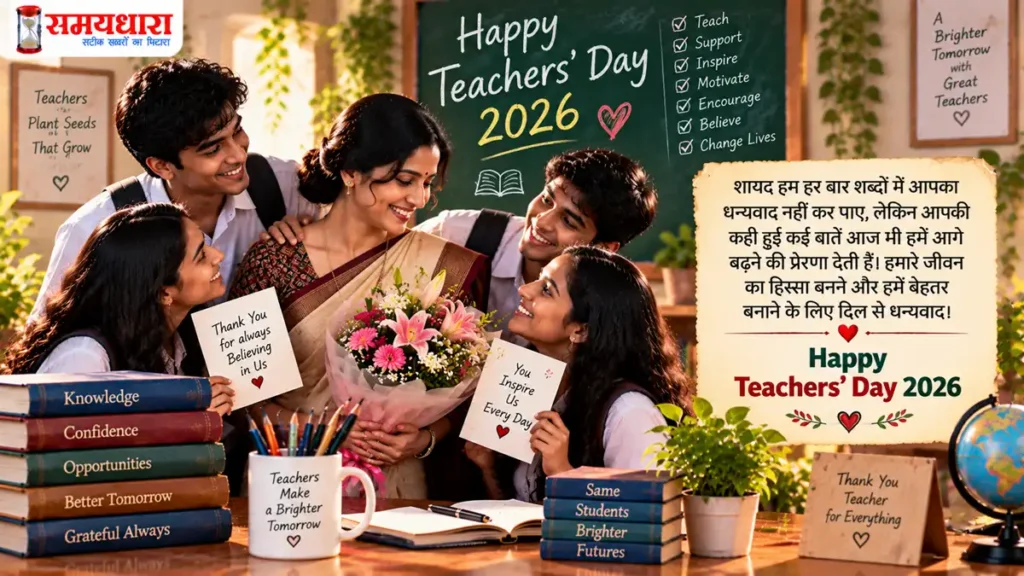 Teachers’ Day 2026 Messages: गुरु को भेजें ये दिल छू लेने वाले Thank You Notes