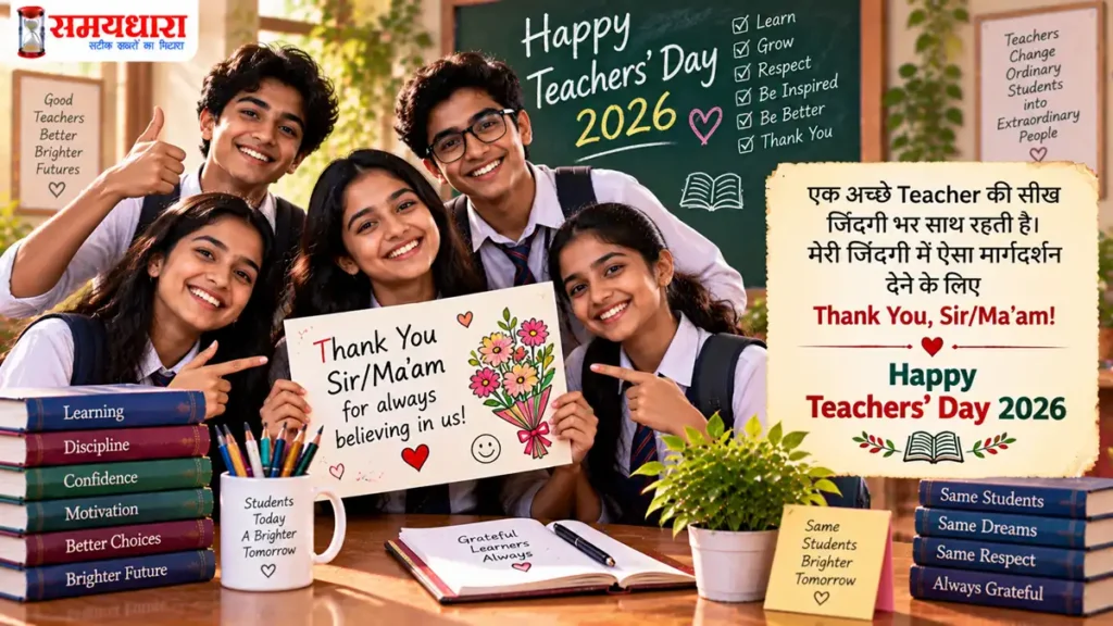 Teachers’ Day 2026 Messages: गुरु को भेजें ये दिल छू लेने वाले Thank You Notes