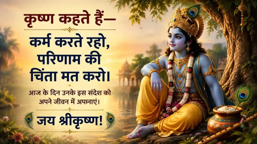 Janmashtami 2026 Wishes जन्माष्टमी पर भगवान कृष्ण के बाल स्वरूप की दिव्य शुभकामना इमेज