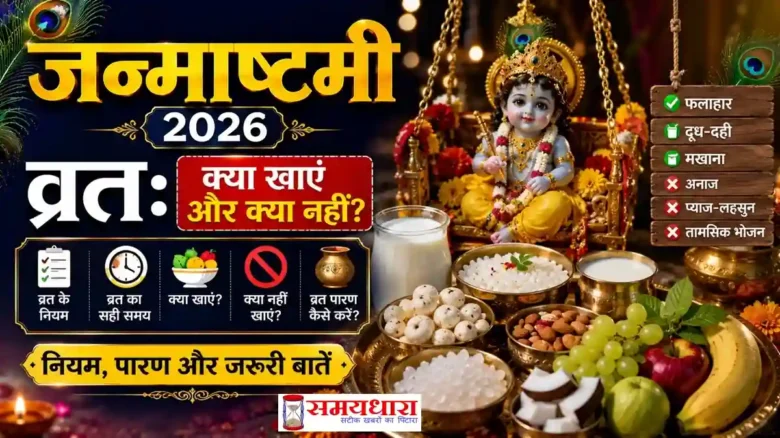 Janmashtami 2026 Vrat जन्माष्टमी व्रत नियम और फलाहार