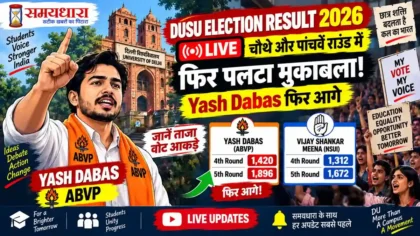 DUSU Election Result 2026 Latest Updates In Hindi