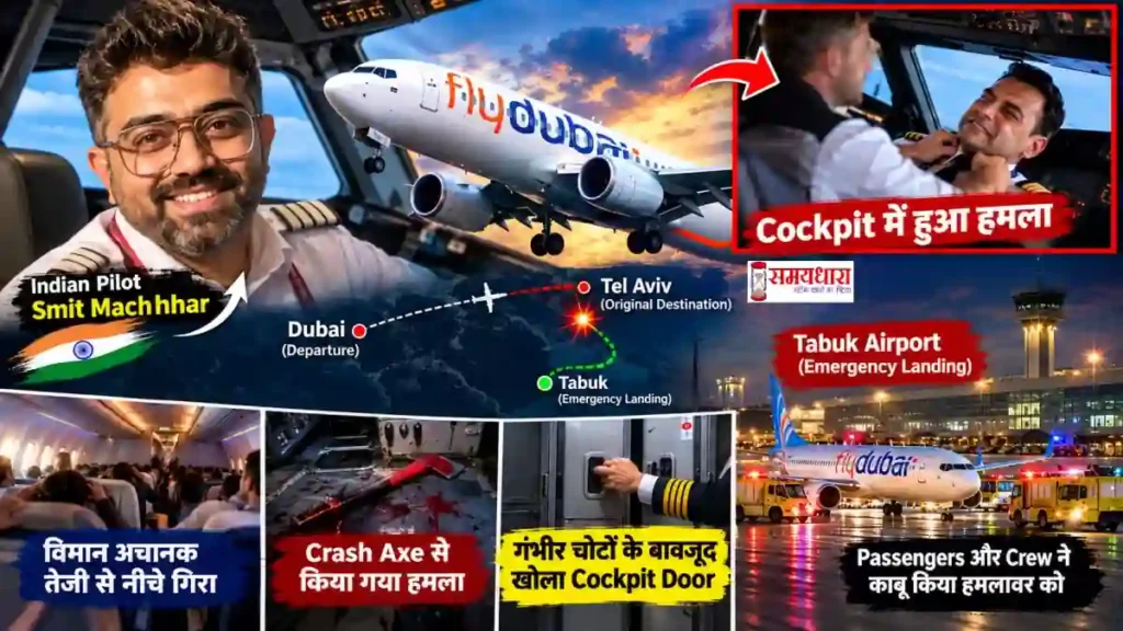 Indian Pilot Smit Machchhar Flydubai Flight cockpit attack