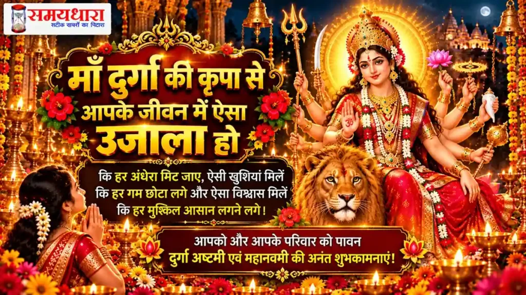 Durga Ashtami Navami Wishes in Hindi